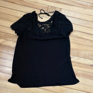 Zara Black Lace Women's Blouse